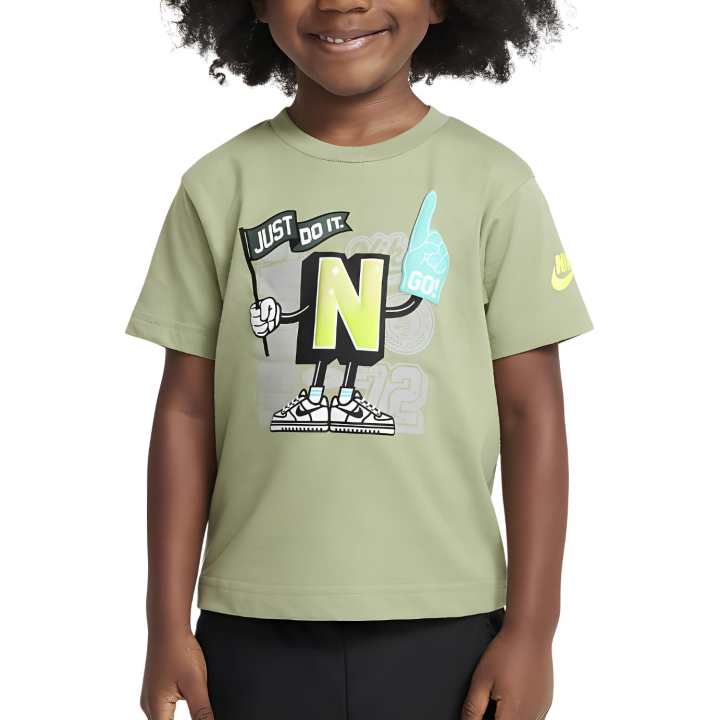 Nike Nike T Shirt Oil Green Children Aged 3 7 Years Old