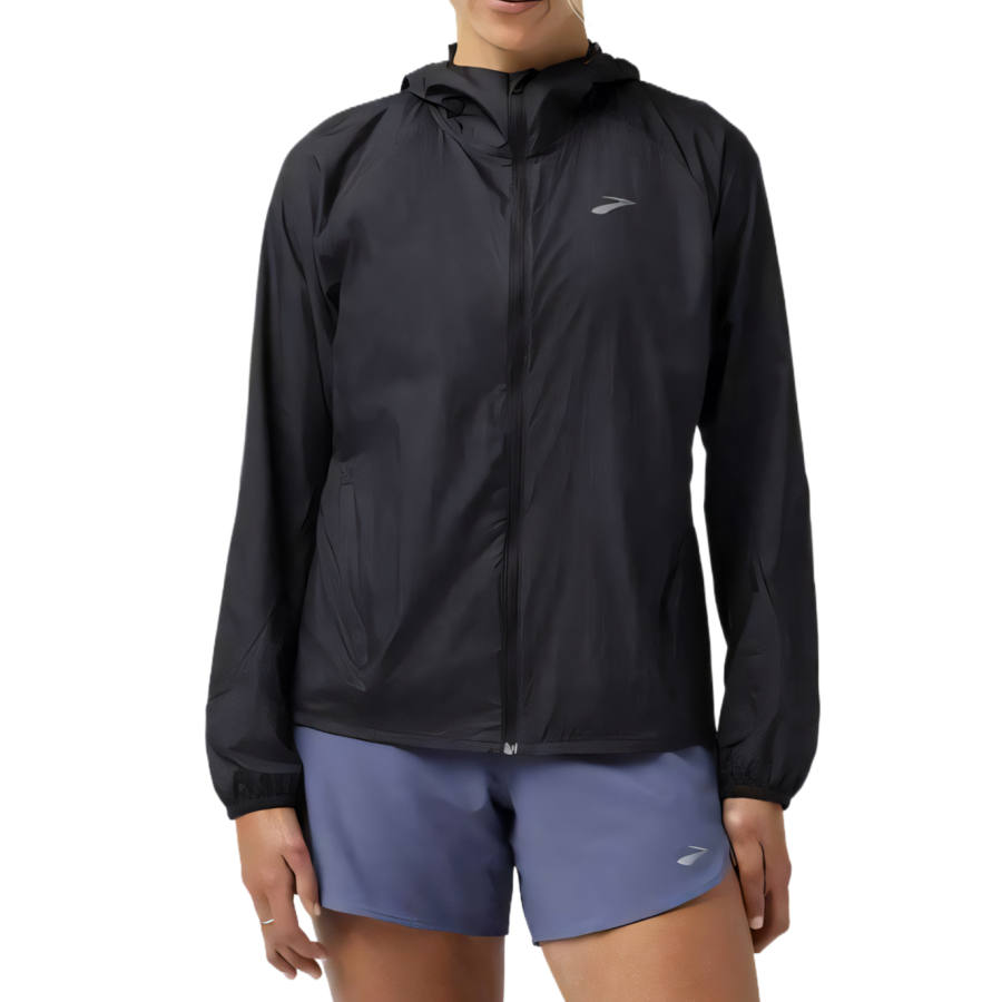 Brooks Jackets Women's Black Hooded Moderate Other