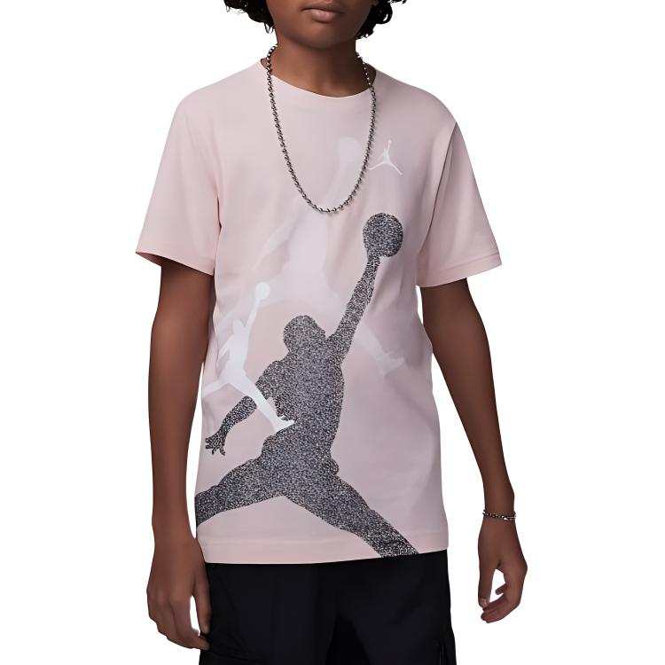 Jordan Jordan Gradient Stacked T Shirt Legend Pink Teenagers