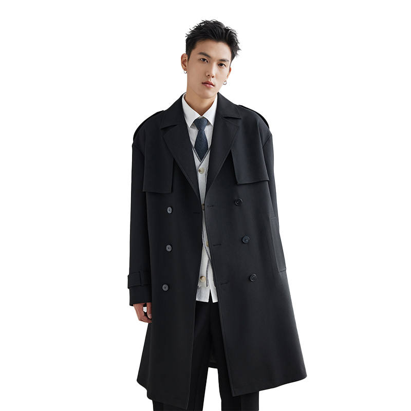 A.B.X A.B.X Mid Length Spring Trench Coat Unisex