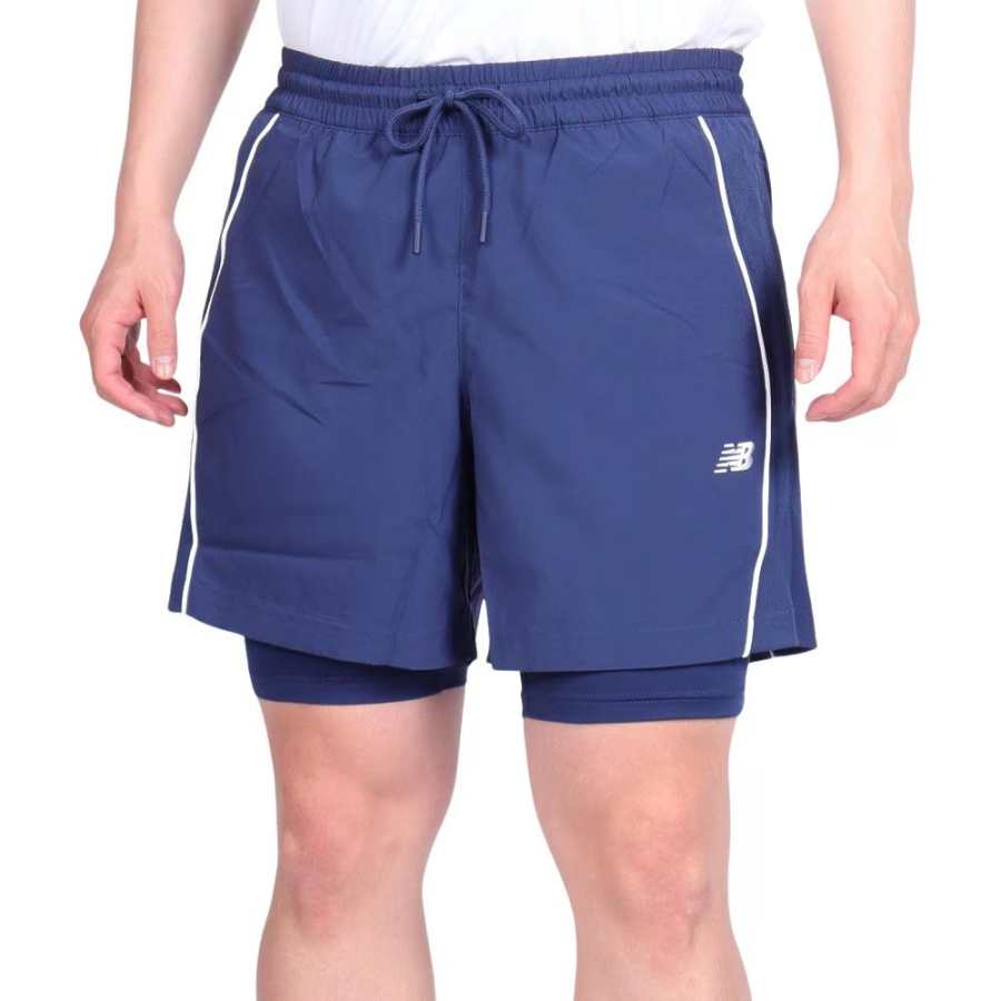 New Balance New Balance Hoops On Court 2 In 1 Shorts