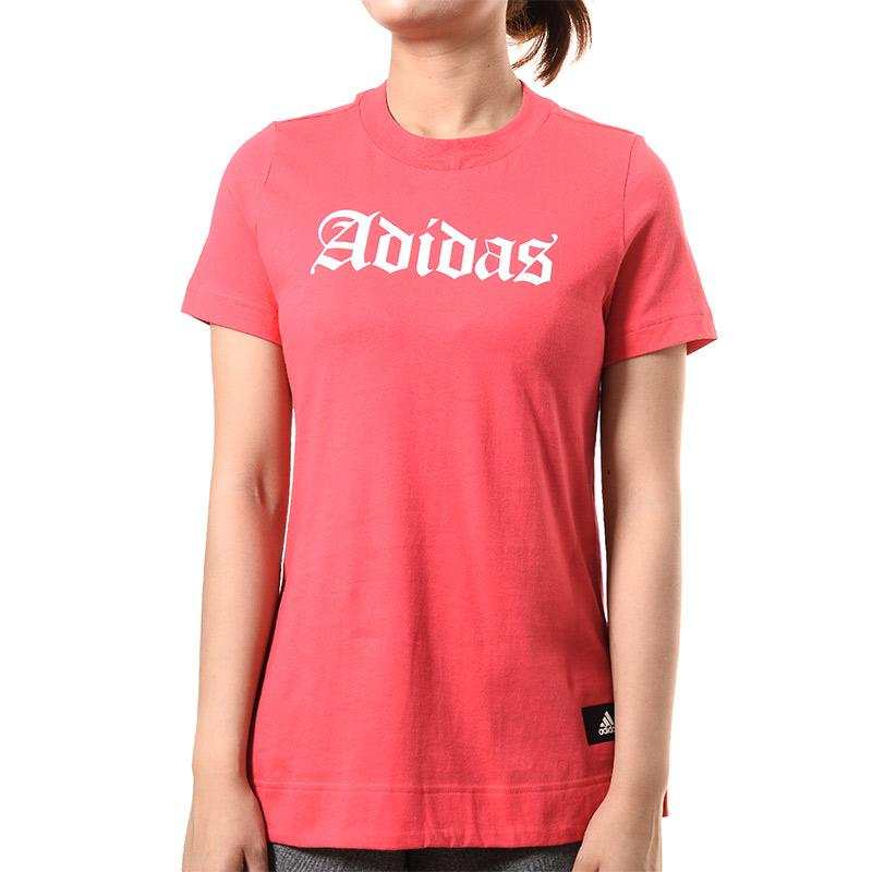 Adidas Adidas T Shirts Women's Red Crew Neck Moderate