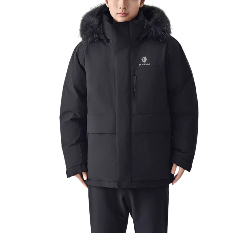 BLACK YAK DESIGNED BY MOUNTAINEERS Down Jackets Men's Hooded Thickened