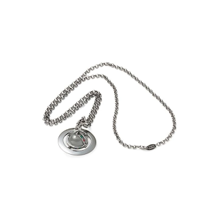 Vivienne Westwood Brass Necklaces Unisex Gunmetal Gray