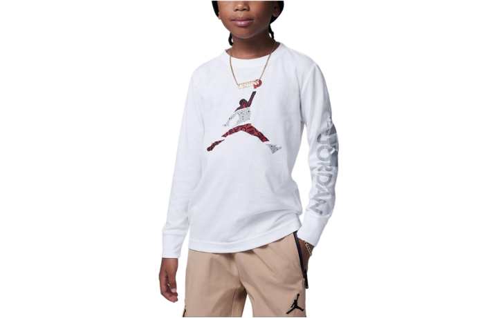 Jordan Jordan T Shirt Levels Long Sleeve Tee White Kids'