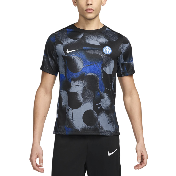 Nike Nike International Beige Blue Inter Milan Academy Pro Soccer Jersey Men's Black/Diffusion Blue/White