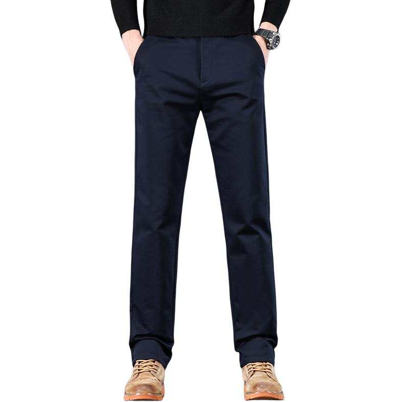 Jeep Casual Pants Men's Thickened Straight Fit Pants