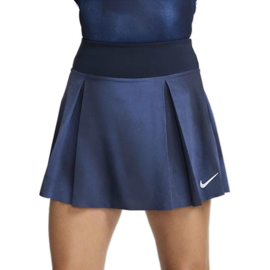 Nike Nike AdvantageDri Fit Women's Printed Tennis Skirt Casual Short Skirts Women's Mysterious Marine Blue