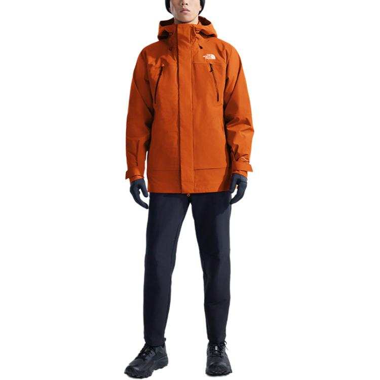 THE NORTH FACE Stormpeak Waterproof, Windproof, Breathable, And Thermal Windbreaker Jacket Men's Sunset Orange