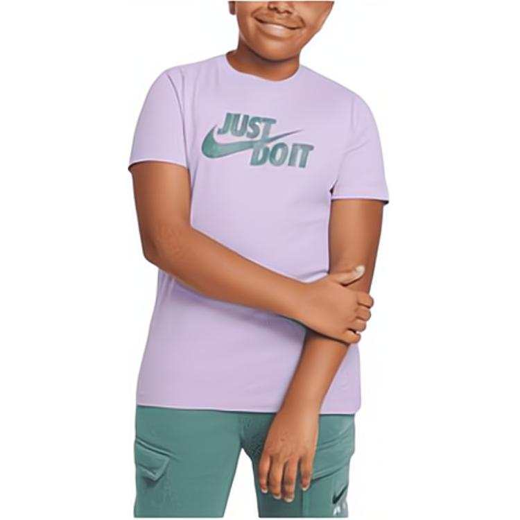 Nike Nike T Shirt Sportswear Big Kids' T Shirt Hydrangea Purple Kids'