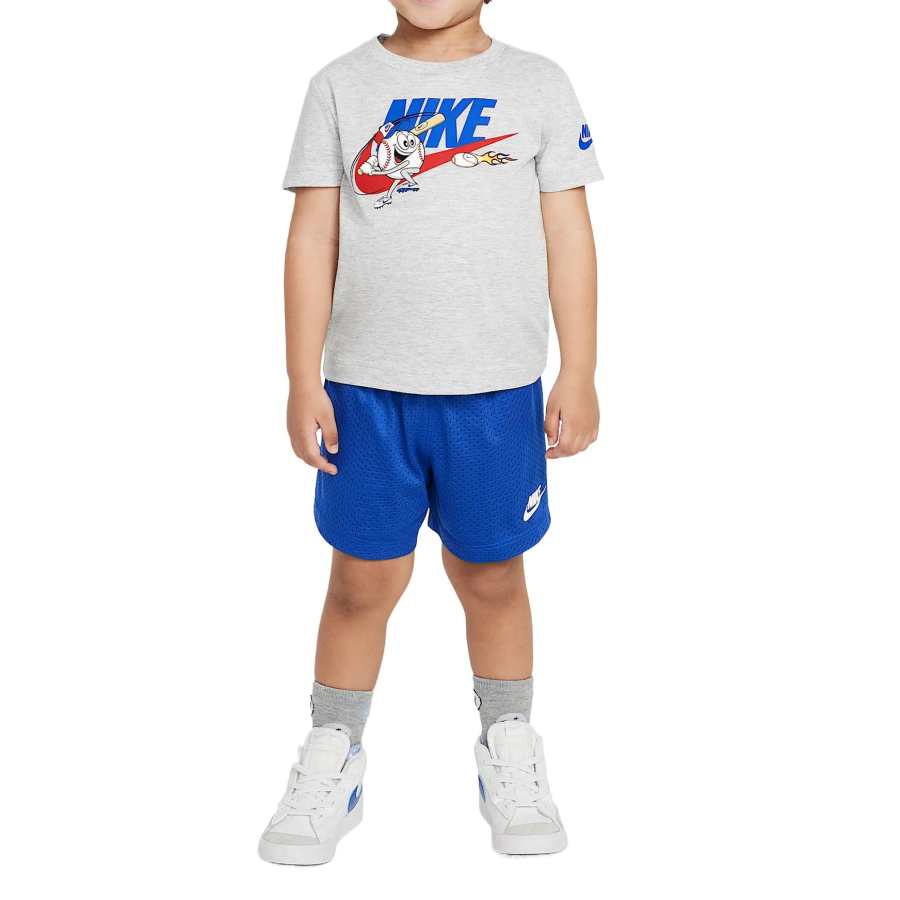 Nike Nike Casual Sportswear Dry SS25 Clothing Sets Blue Gray Infant And Toddler