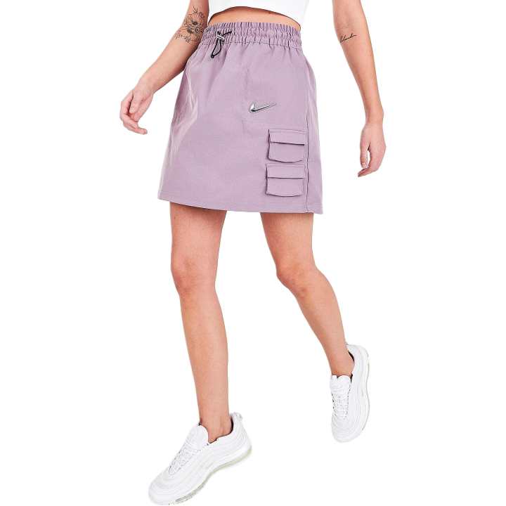 Nike Nike Swoosh SS25 Casual Short Skirts Women's Lavender Purple