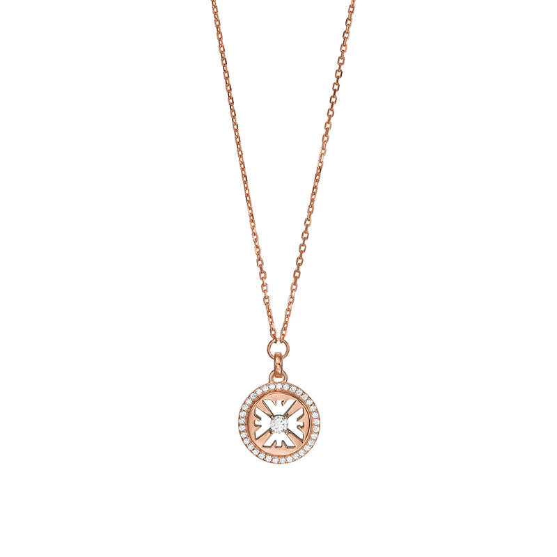 Emporio Armani circular pendant necklace