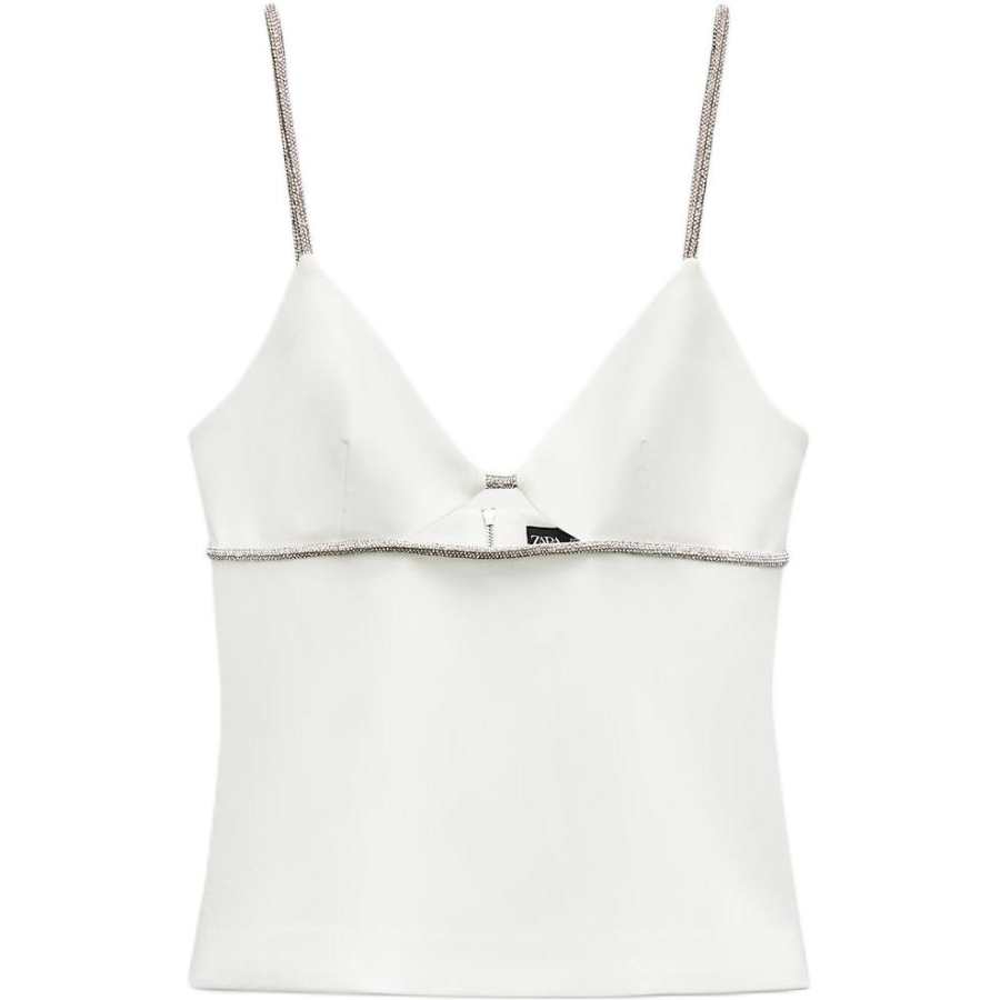 ZARA Camisoles Women's White Moderate Other