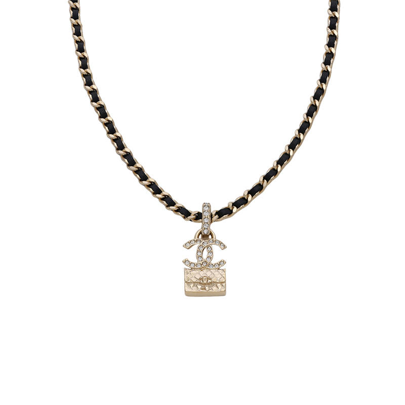 Chanel 1986-1988 bag-motif necklace
