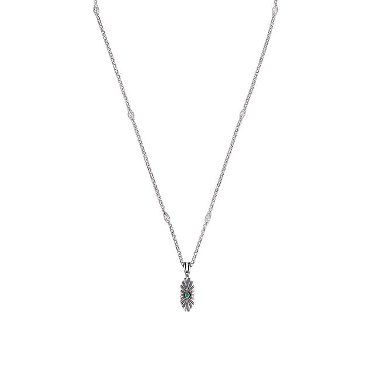 GUCCI GUCCI Interlocking 925 Sterling Silver Necklaces Unisex