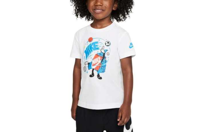 Nike Nike T Shirt Toddler Graphic T Shirt White Kids'