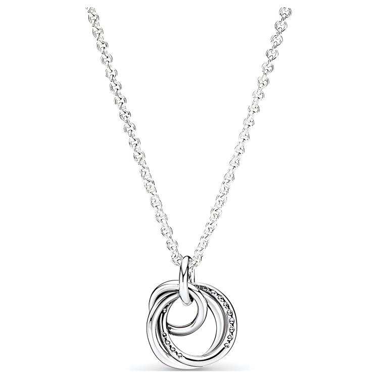Pandora 925 Sterling Silver Necklaces Women's Silver