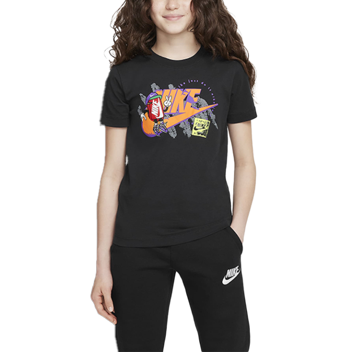 Nike Nike Sportswear T Shirt Black Teenagers