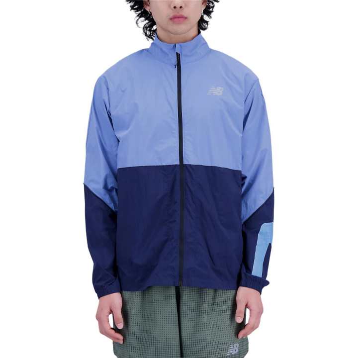 New Balance New Balance Graphic Impact Run Jackets & Coats Men's Blue