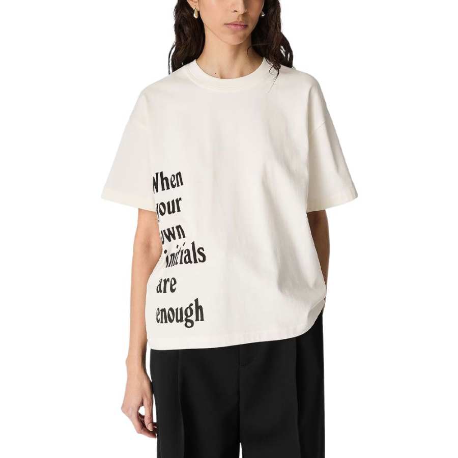 Bottega Veneta Bottega Veneta SS25 Drop Shoulder Sleeve T Shirt Women's White