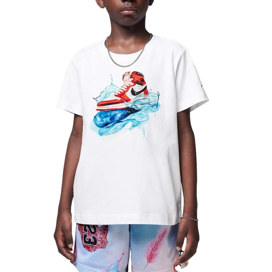 Jordan Jordan T Shirt White Children Aged 3 7 Years Old