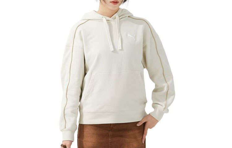 PUMA Sweatshirts Women's White Hooded Moderate Other