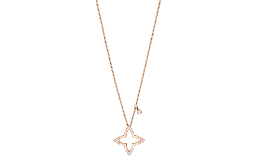 LOUIS VUITTON Blossom Necklaces Women's Rose Gold