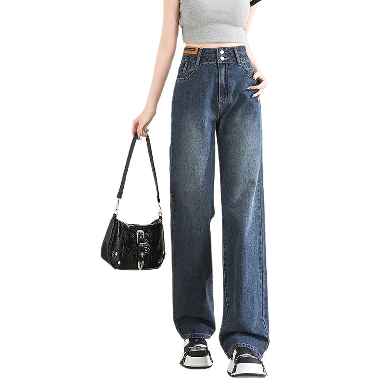 BALENO Jeans Women's Blue Moderate Wide Leg Pants