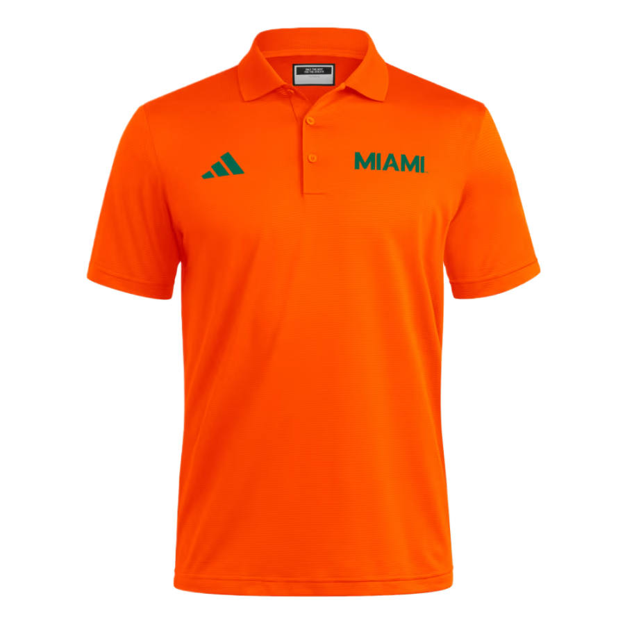 Adidas Adidas Free Shipping With AdiClub Miami Hurricanes Coaches Ottoman Polo