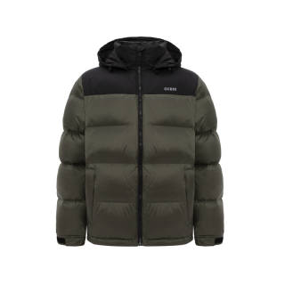 GUESS Down Jackets Unisex Hooded Moderate Puffer Jacket