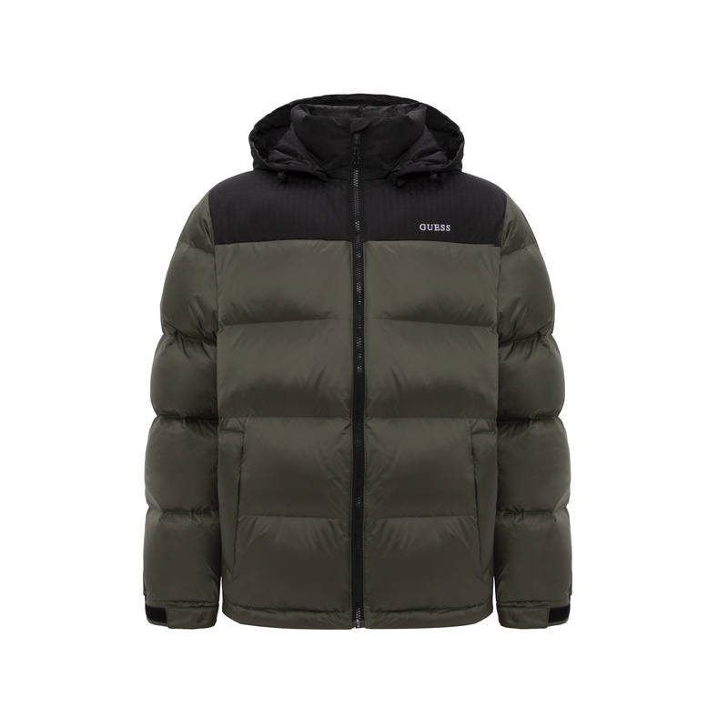 GUESS GUESS Down Jackets Unisex Hooded Moderate Puffer Jacket