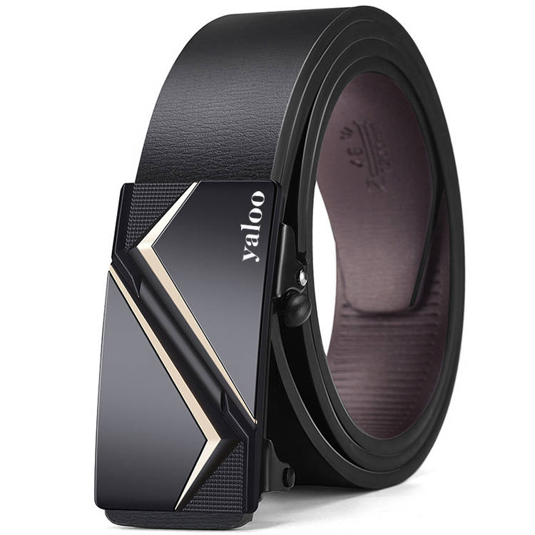 YALU YALU Cow Split Leather Belts Men's Width 3.5CM