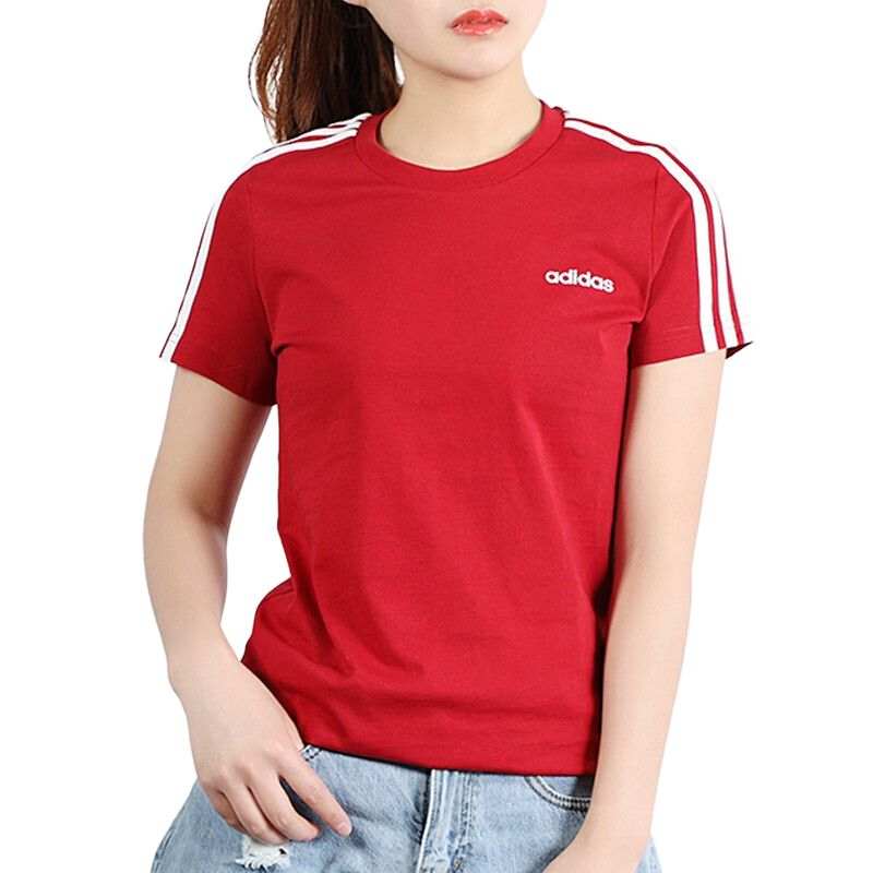 Adidas Adidas T Shirts Women's Red Crew Neck Moderate
