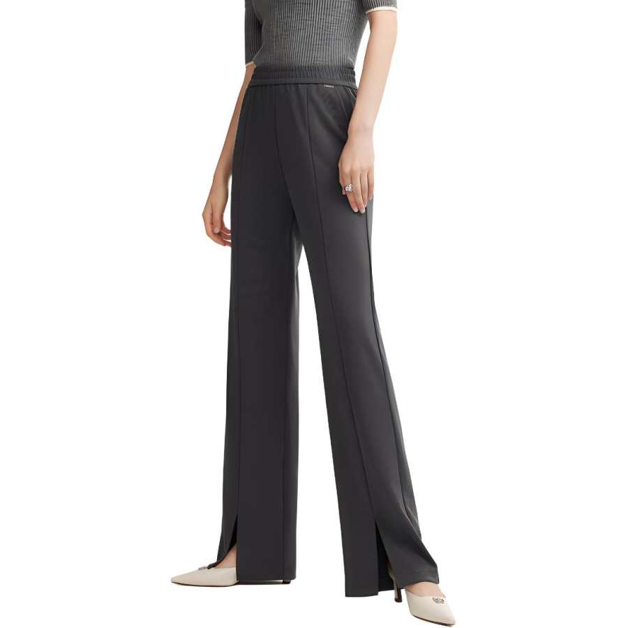 ELLE Casual Pants Women's Thin Straight Fit Pants