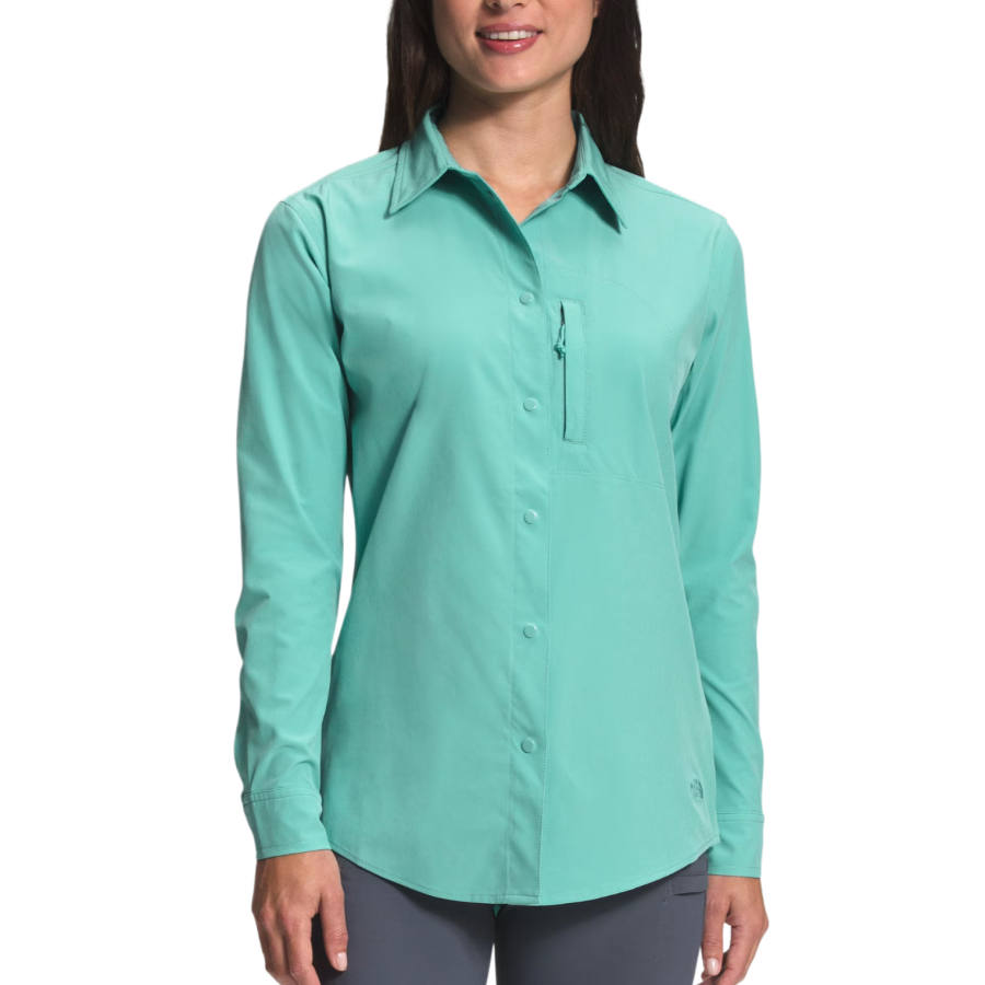 THE NORTH FACE Shirts Women's Mustard Green Lapel Moderate Other
