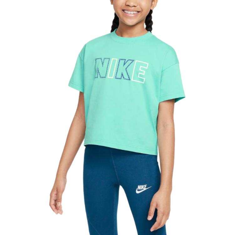 Nike Nike Sportswear Essentials T Shirt Frost Green Teenagers