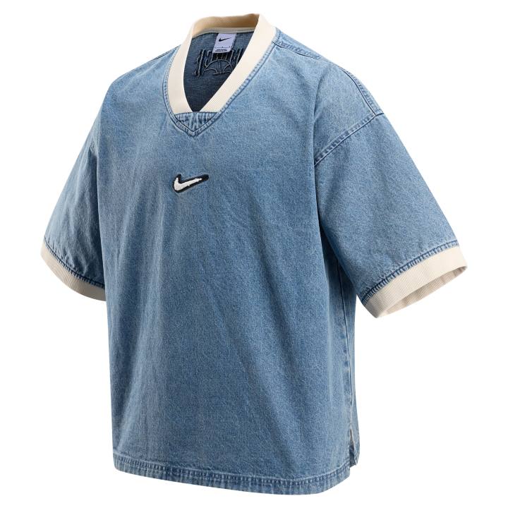 Nike Nike T Shirts Men's Blue Gray/Light Ivory White Crew Neck Moderate
