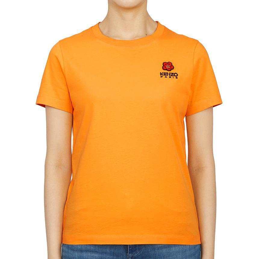 KENZO T Shirts Women's Orange Crew Neck Moderate Other