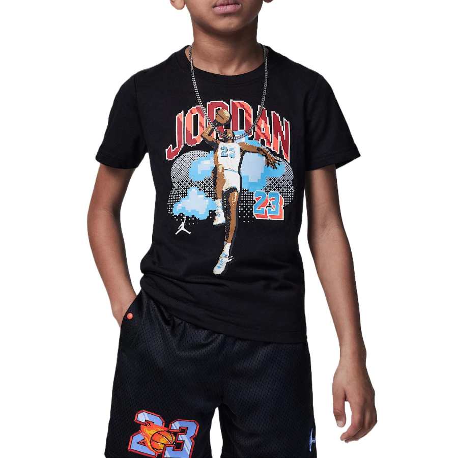 Jordan Jordan Air23 T Shirt SS25 Black Children Aged 3 7 Years Old