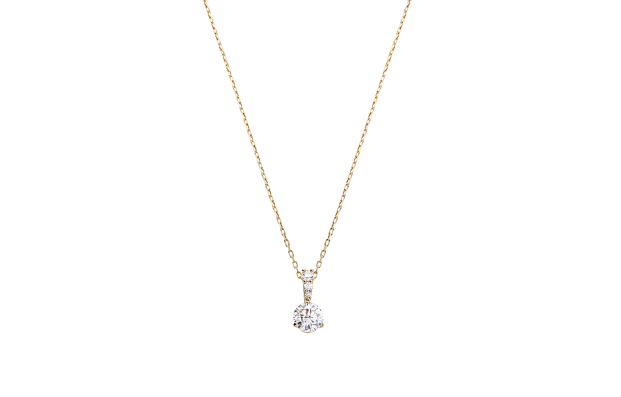 Swarovski Solitaire Necklaces Women's Gold