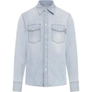 Bottega Veneta Long Sleeved Denim Shirt