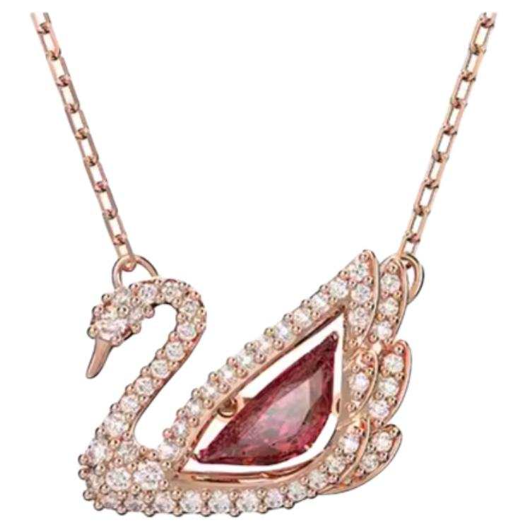 Swarovski Alloy Necklaces Women's Rose Gold