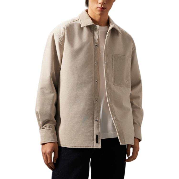 CALVIN KLEIN Jackets & Coats Men's Milk Tea Coffee