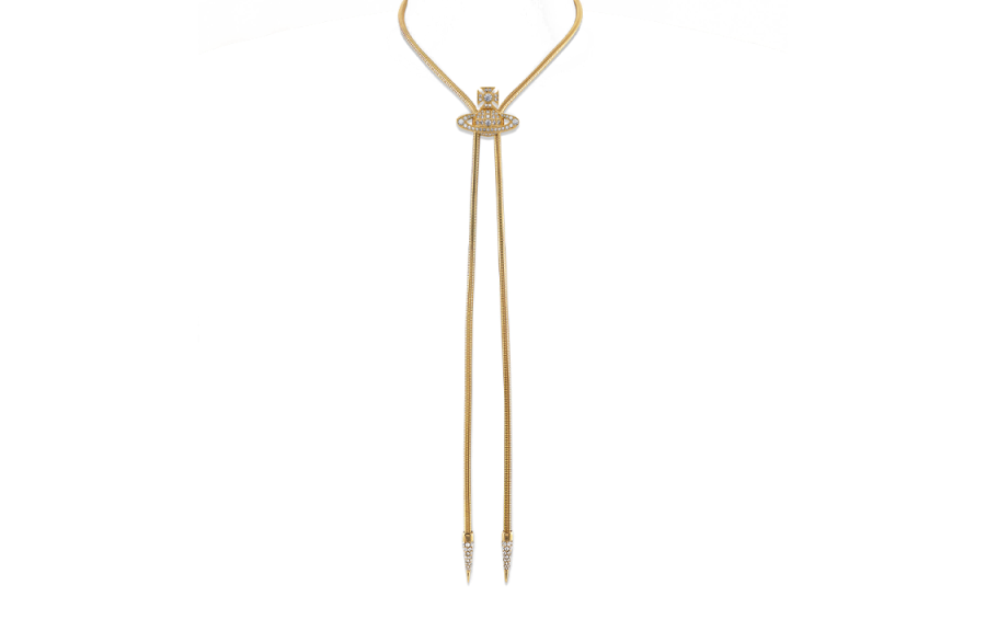 Vivienne Westwood Recycled Brass Crystal Necklaces Unisex