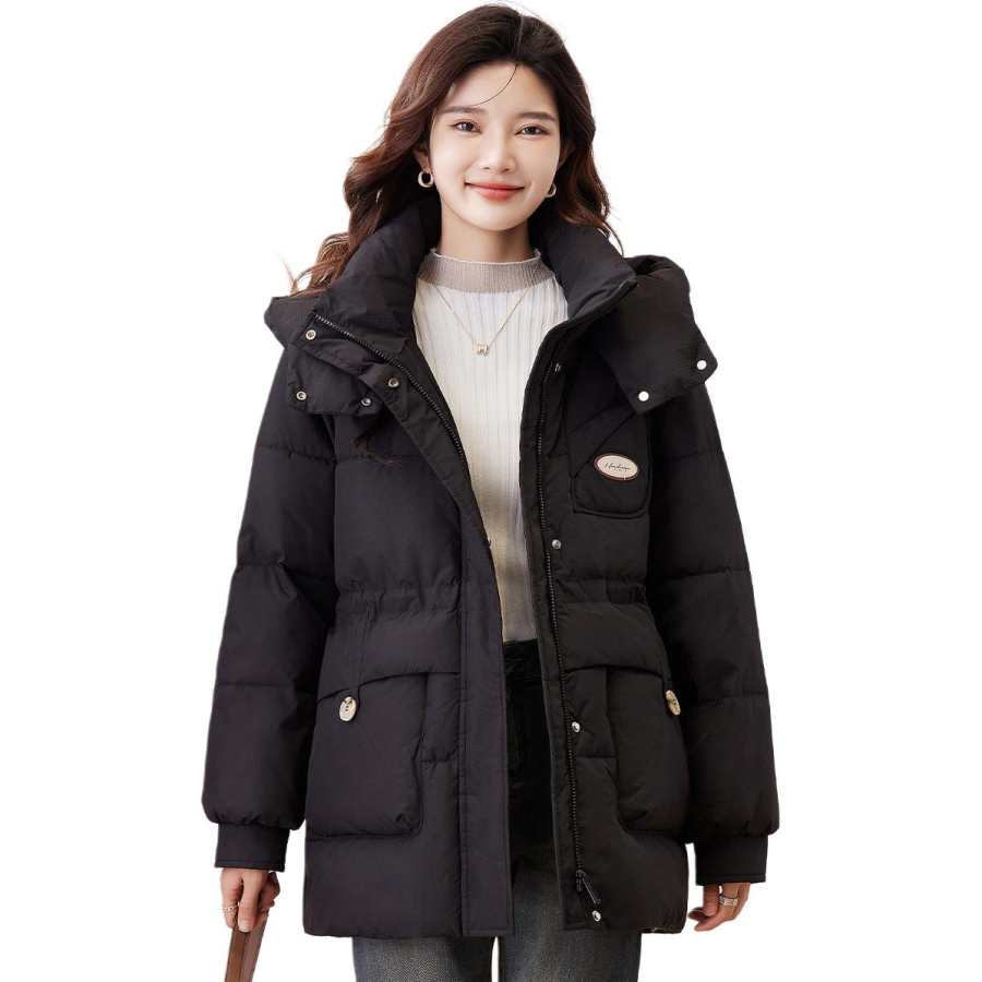 BALENO Puffer Jackets Women's Hooded Thickened Quilted Padded Jacket