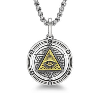 IDEAGEMER 925 Sterling Silver Necklaces Men's