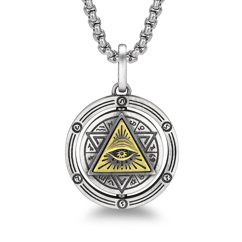 IDEAGEMER IDEAGEMER 925 Sterling Silver Necklaces Men's