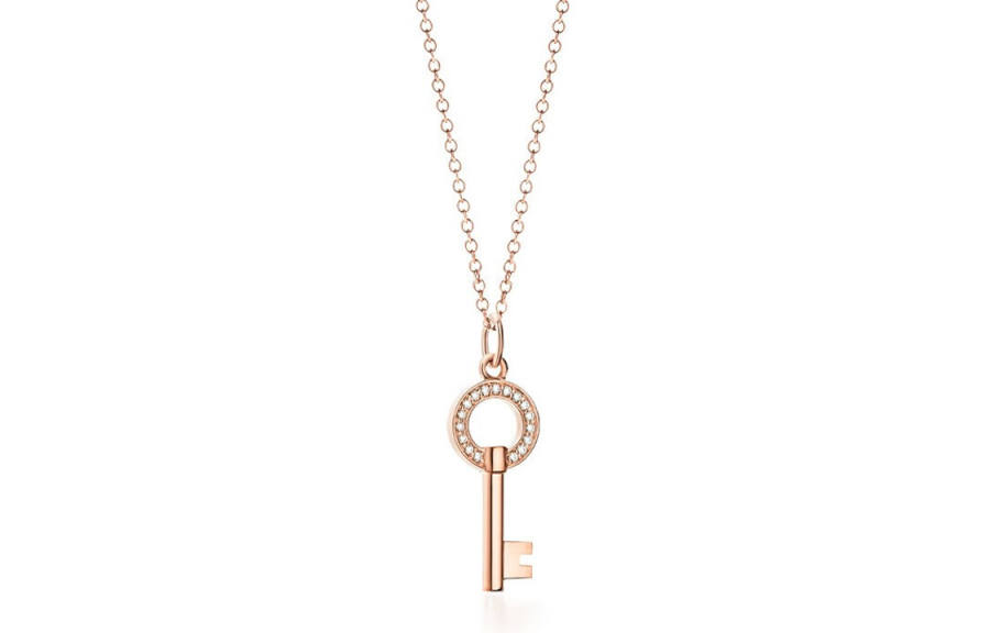 TIFFANY & CO. Keys Japanese And Korean Sweet Style Necklaces Women's Rose Gold