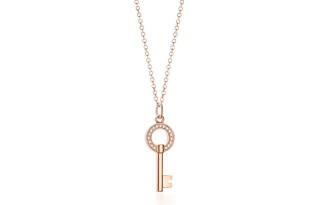 TIFFANY & CO. Keys Japanese And Korean Sweet Style Necklaces Women's Rose Gold